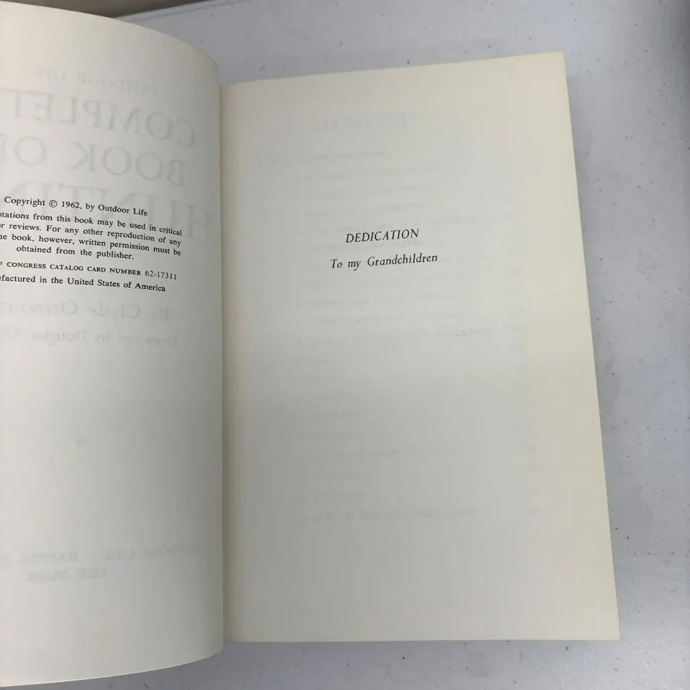 Vintage 1963 Outdoor Life Complete Book of Hunting by Clyde Ormond‎ HCDJ Nice!